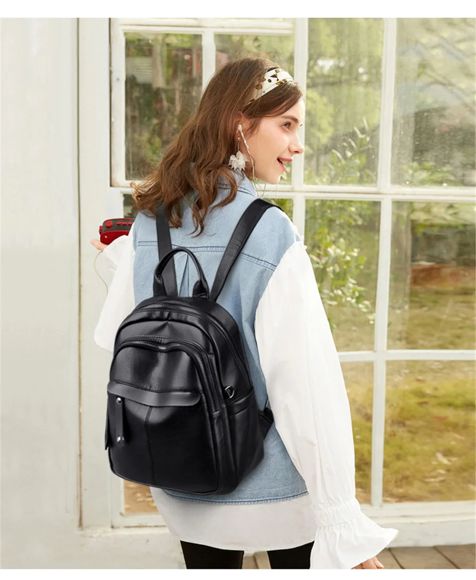 Модный женский рюкзак высокого качества, Молодежный кожаный рюкзак для девочек-подростков, женская школьная сумка через плечо, рюкзак mochila Sac