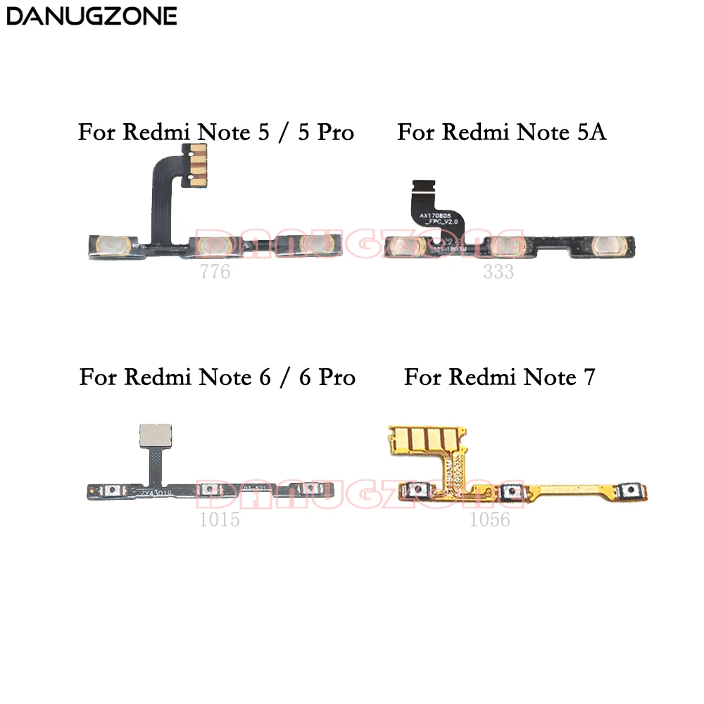 

Power Button On / Off Volume Mute Switch Button Flex Cable For Xiaomi Redmi NOTE 7 5 PRO 6 5A