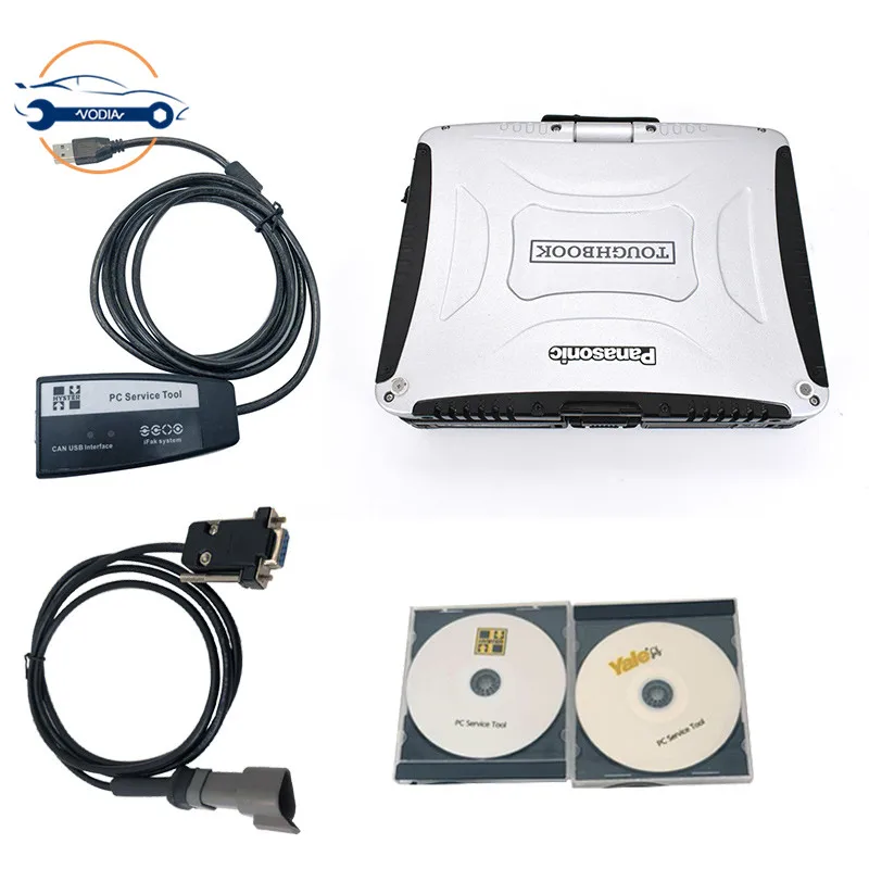 

for hyster yale forklift truck diagnostic scanner Yale PC Service Tool Ifak CAN USB Interface tool with CF19 laptop