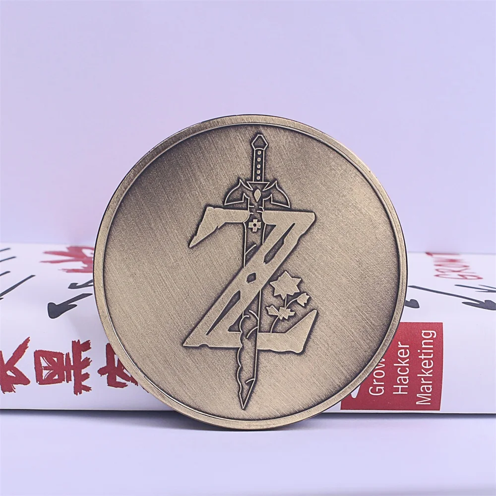 Hot Game The Legend of Zelda Cosplay Breath of the Wild Special Collectible Coin Handmade New Halloween Party (4)