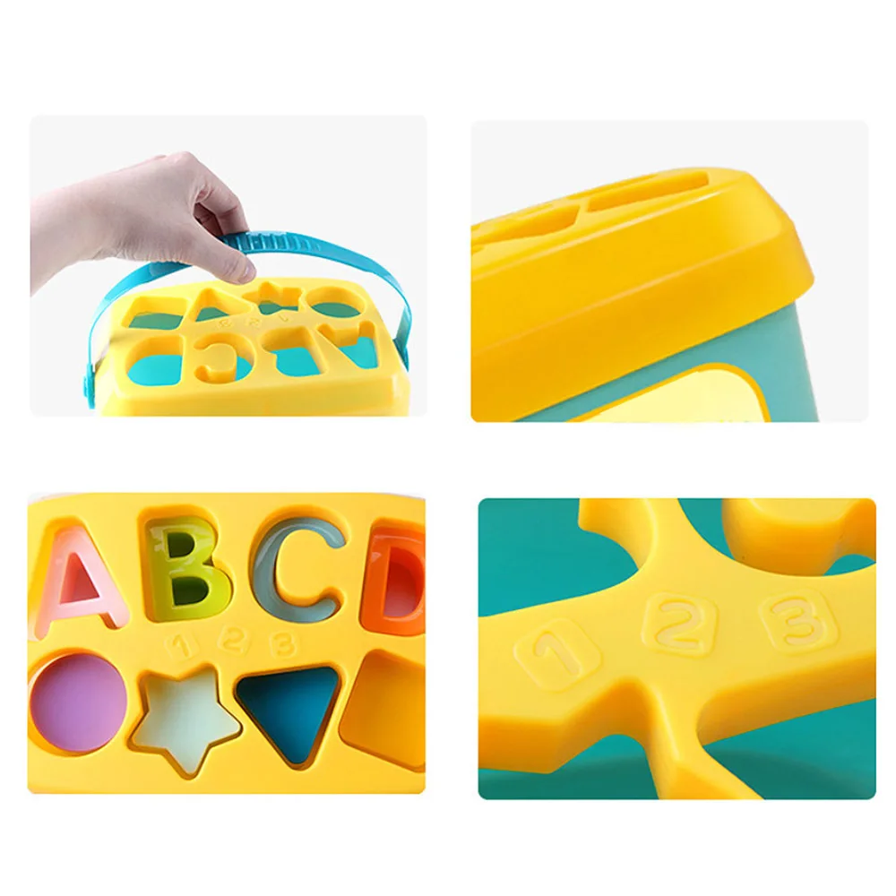 16 blocks Colorful Baby Square Building Matching Blocks Assembled Model Intelligence Sorting Box Educational Building Block 5