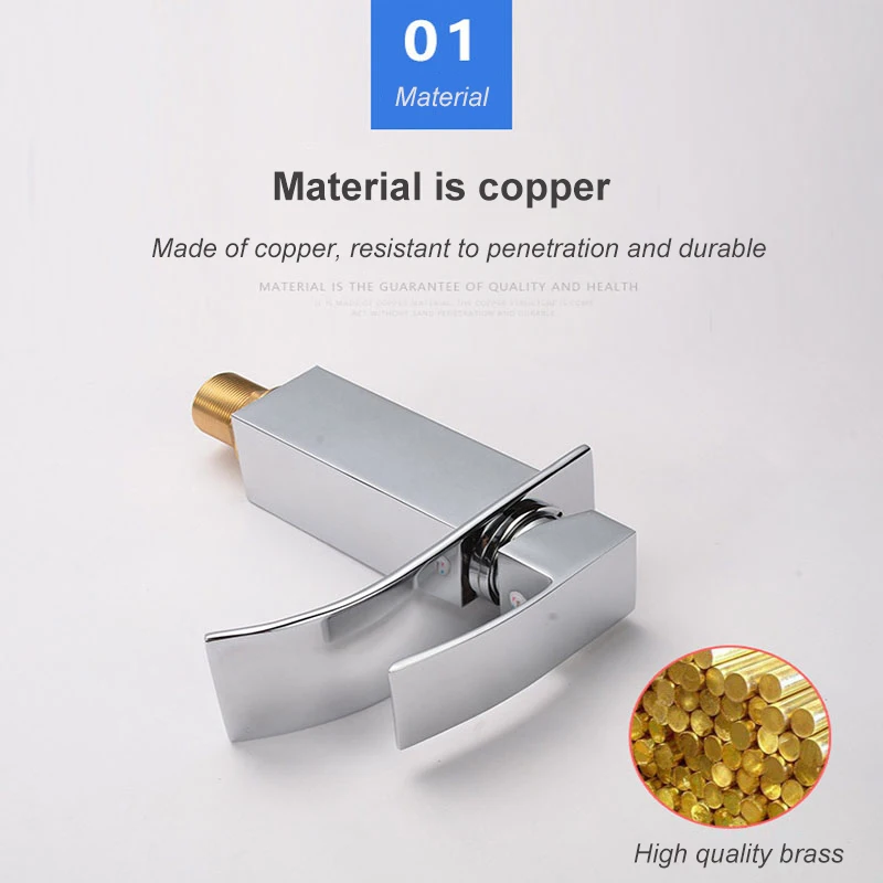 Yieryi Long/Short Foursided Basin Faucet Wide Mouth Waterfall Faucet Bathroom Basin Hot and Cold Wrench Type Copper Alloy Faucet Yieryi Long/Short Foursided Basin Faucet Wide Mouth Waterfall Faucet Bathroom Basin Hot and Cold Wrench Type Copper Alloy Faucet