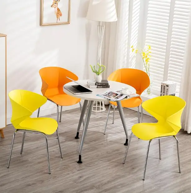 

Negotiation chair reception table and chair Nordic backrest chair leisure reception table and chair combination rest area chair