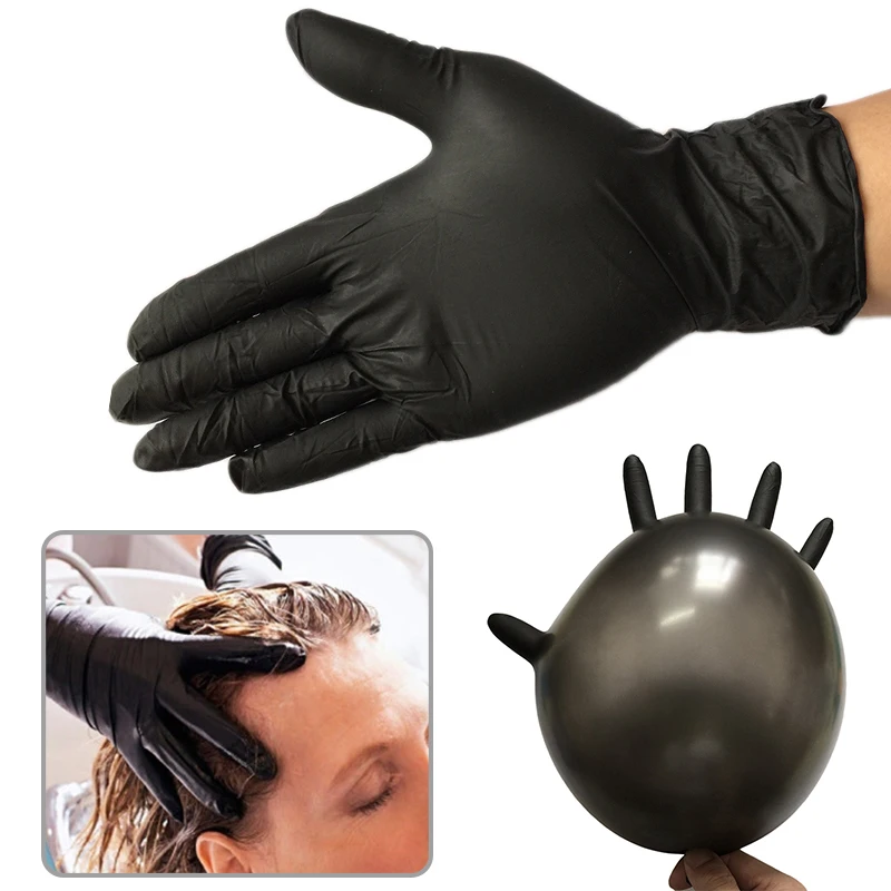 

10PCS/set Disposable Black Gloves Tattoo Household Durable Tattoo Accessories Permanent Tattoo Makeup tool