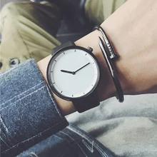 Минималистичные стильные мужские кварцевые часы Прямая поставка новые модные простые черные часы бренд BGG мужские наручные часы подарки часы