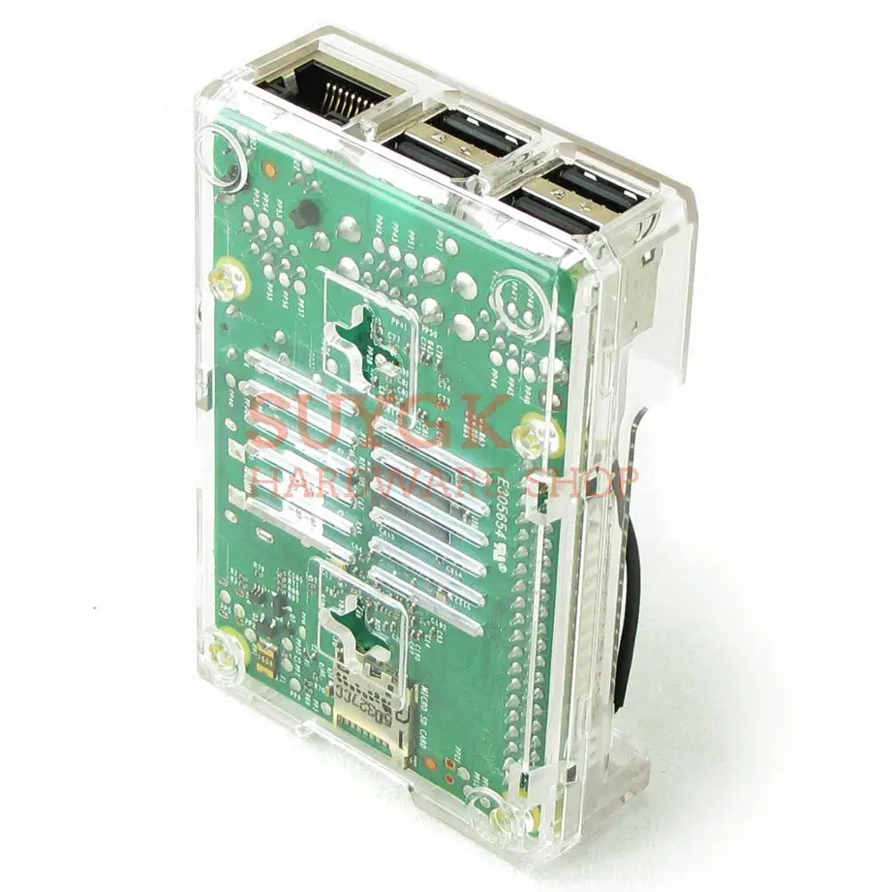 Raspberry PI 3 model B + plus прозрачный чехол оболочка корпус для 2 PI3 Model 3B|Аксессуары