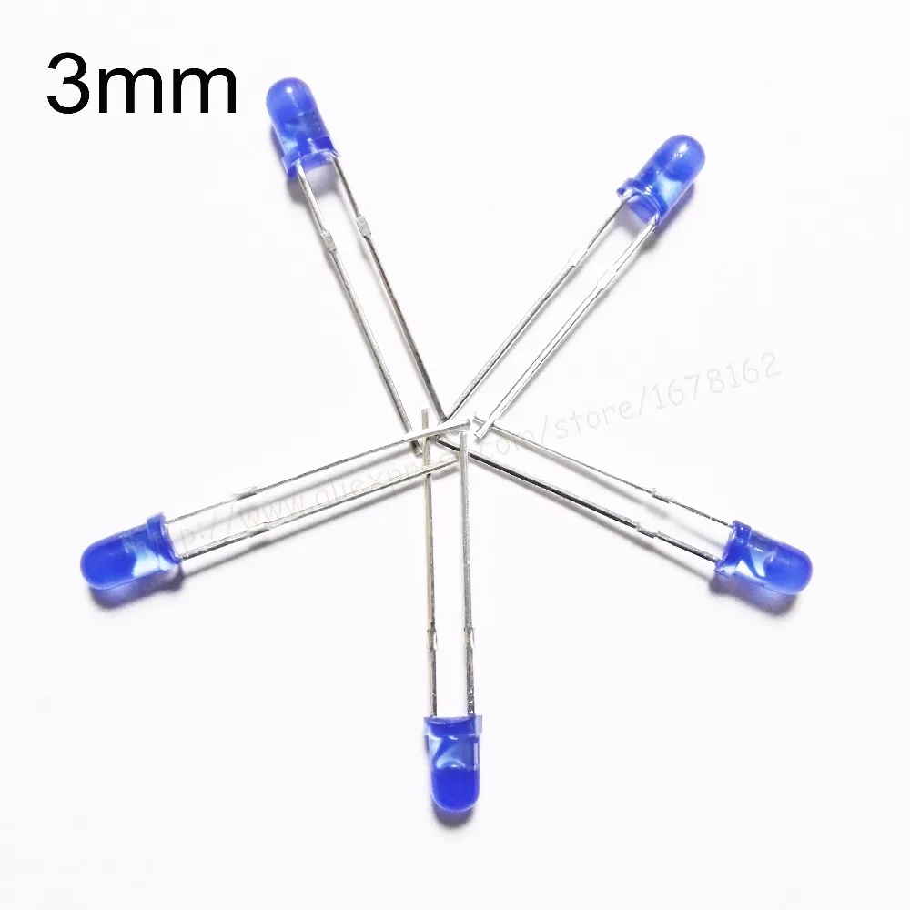 Buy 100Pcs/Lot 3mm LED LAMPS Blue color light