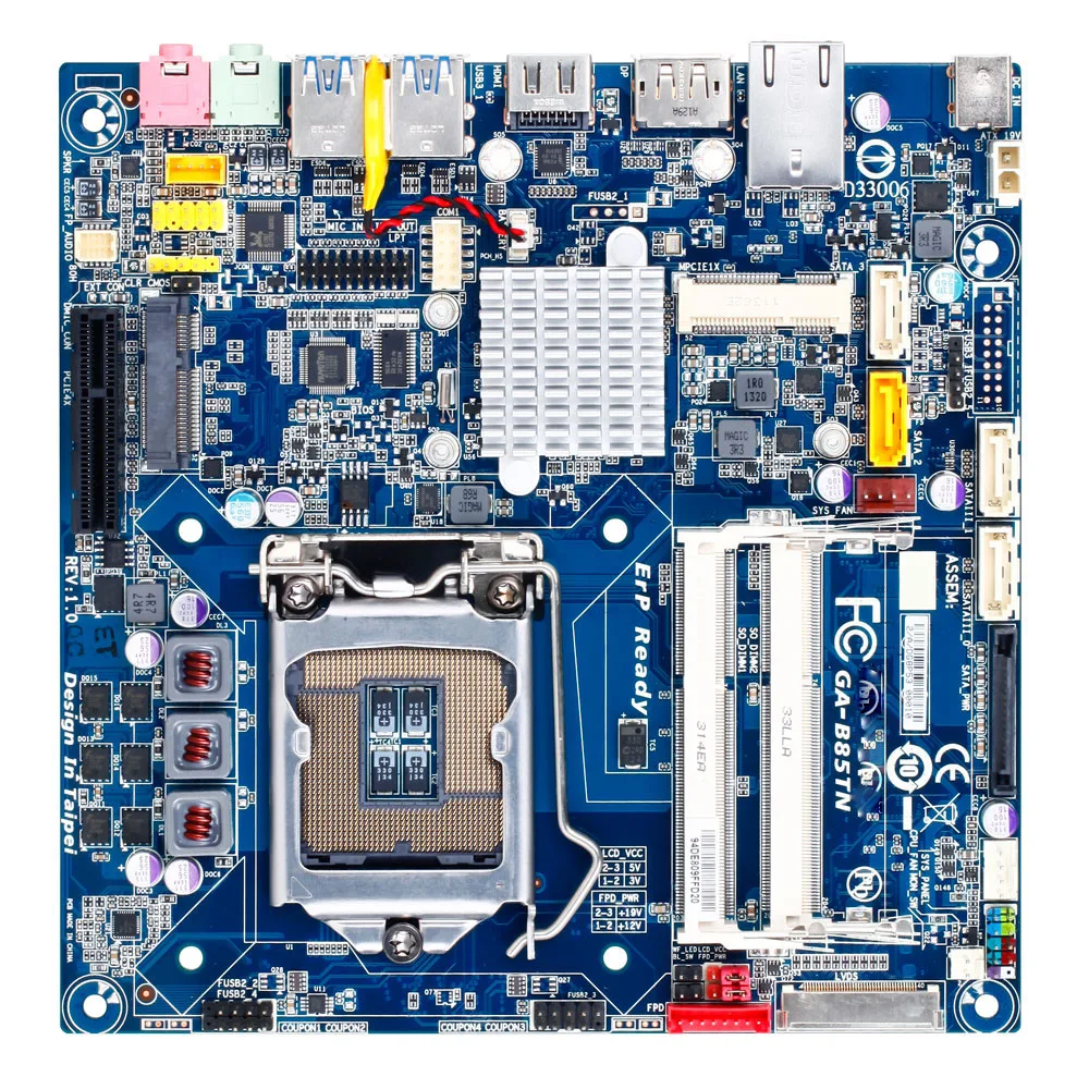 Gigabyte GA-B85TN ultra-thin THIN MINI ITX motherboards host mini-host HTPCDC power supply