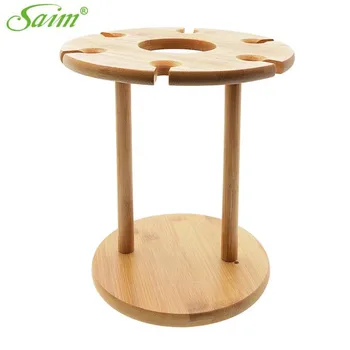 

24.7*25*19CM New Brand Round Wooden Red Wine Rack Bottle Holder Mount Kitchen Bar Display Shelf High Quality Wine Rack Hot