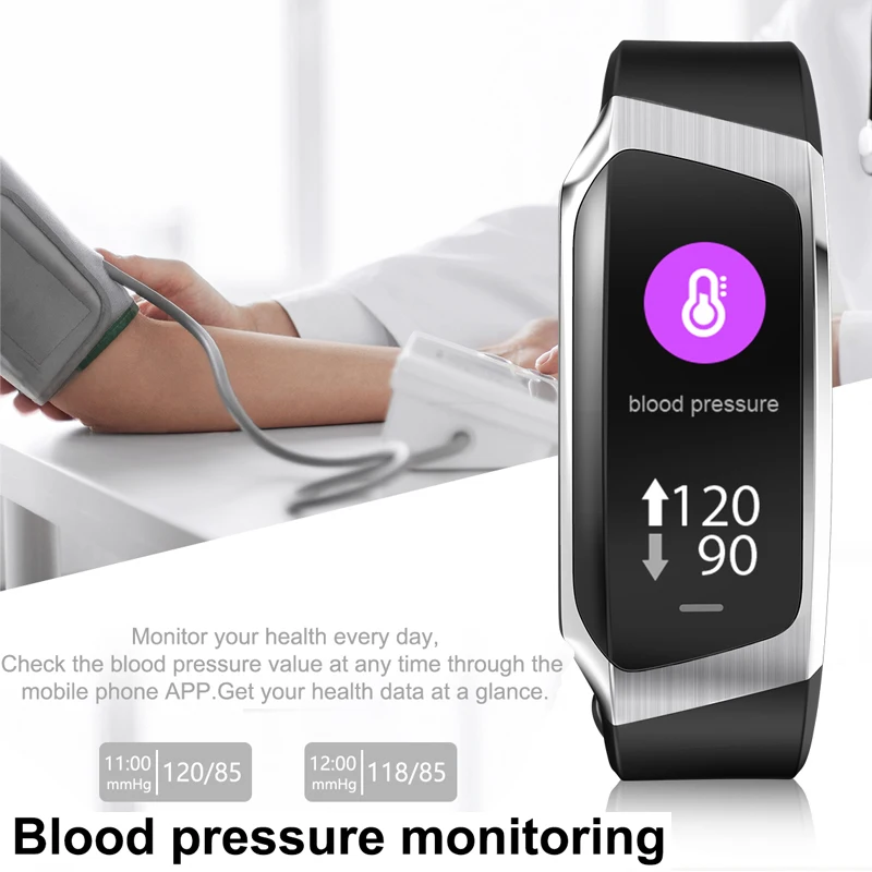 XR18 Smart Bracelet Accurate Heart Rate Monitor Blood Pressure Monitor Alloy Frame Smart Band Step Counter pk Fitbits