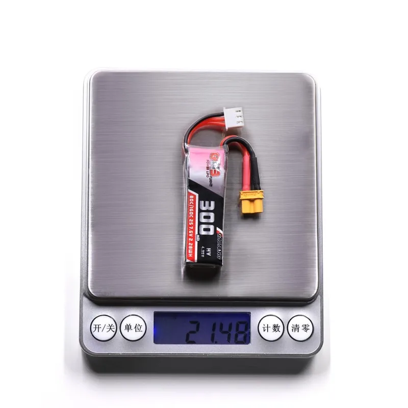 2 шт. Gaoneng GNB 300 мАч 2S 7 6 В 80C/160C HV Lipo батарея XT30 разъем для BETAFPV Beta75X Beta65X Whoop дроны VS