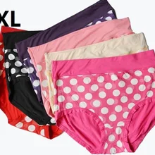 Женское сексуальное нижнее белье, женское нижнее белье, трусики из бамбукового волокна, трусы больших размеров XXL, трусики в горошек, 10 шт./лот, отличное качество