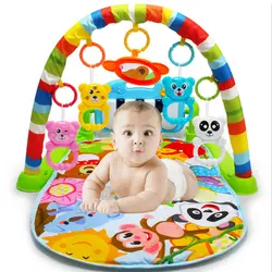 Детский игровой коврик, игрушки, детский ползающий музыкальный игровой коврик, развивающий коврик с клавиатурой пианино, коврик для