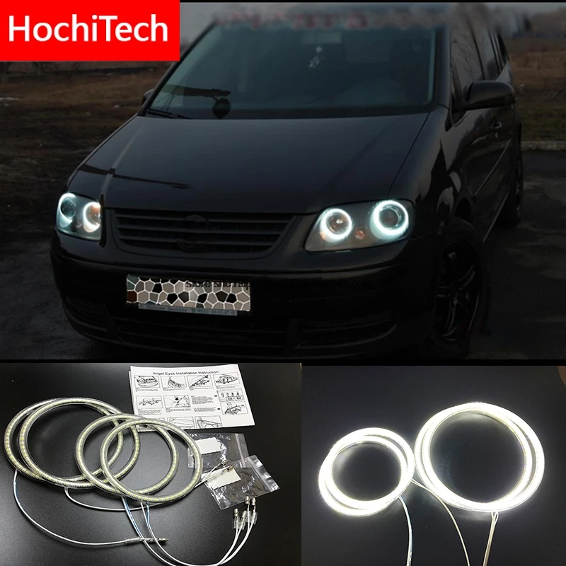 HochiTech для Volkswagen VW Touran 2004-2007 ультра яркий SMD белый светодиод ангельские глазки 12 В