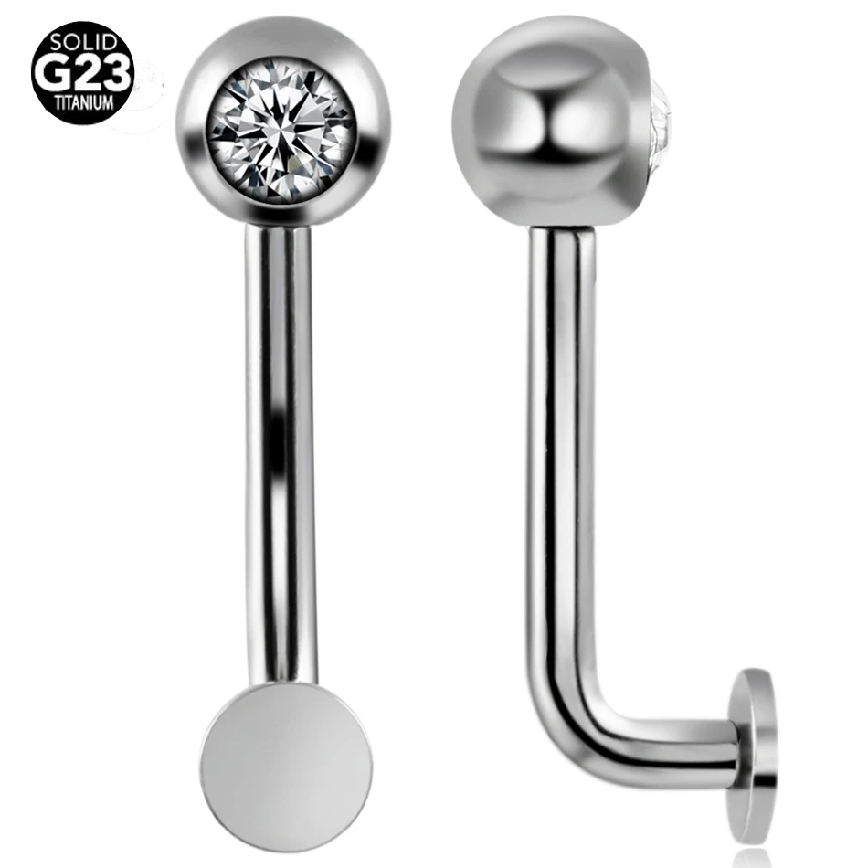 10pcs/lot G23 Titanium Curved Barbell Christina Vertical Hood Piercings