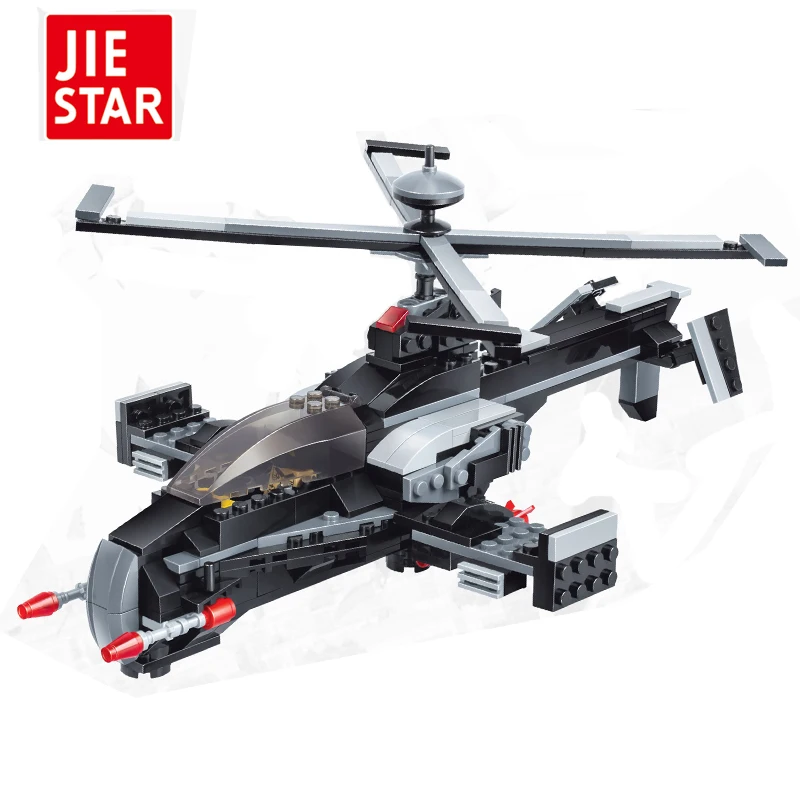 

JIE-STAR 342pcs DIY Field Armies Assemble Toy Early Educational Brinquedos big Building Blocks for Kids compatible with