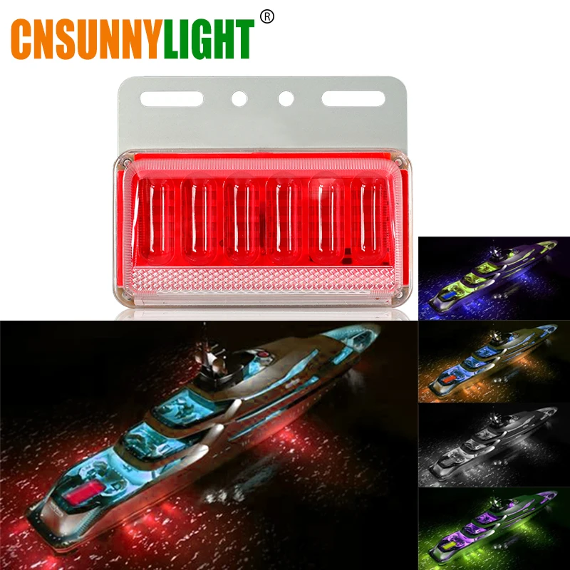 

CNSUNNYLIGHT Waterproof Yacht Boat Underwater Signal Light 24V Ship Night Light Water Landscape Lighting for Marine Boat