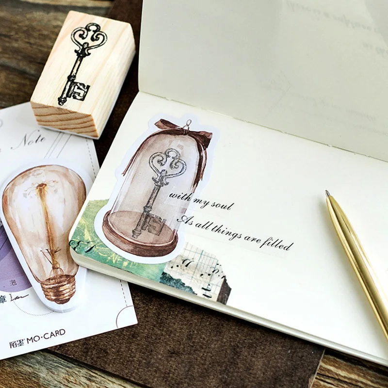 

36 pcs/Lot Old Clock time memo pad Vintage Clock Bulb stick marker Office planner sticker Stationery School supplies FM348