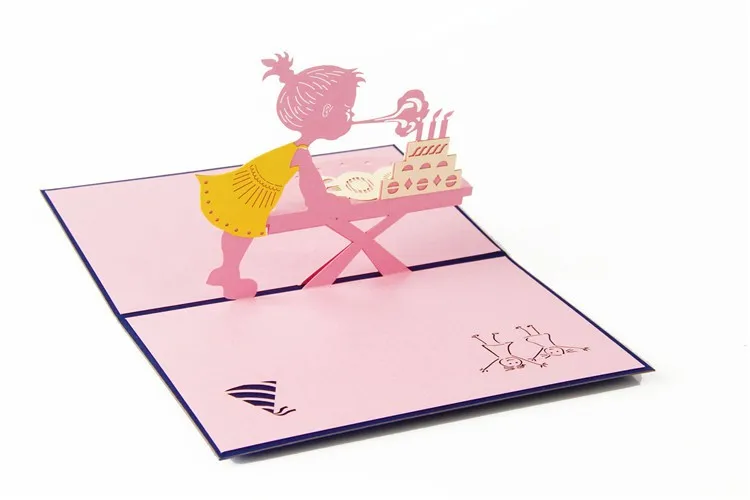 10 Teile Los Handmade Laser Cut Babyparty Einladungen Kid Birthday Gruss Geschenk Karten 3d Party Einladungs Karte Cards 3d Card Cardcard Invitation Aliexpress