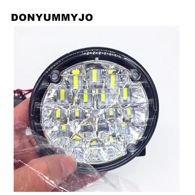 DONYUMMYJO Новый 2X 12V 18 светодиодный автомобиль головы спереди круглый Туман Хвост