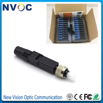 

100Pcs/Lot,New FC/PC Optical Fiber Fast Connector Embedded Style FTTH Telecom Quick Connector