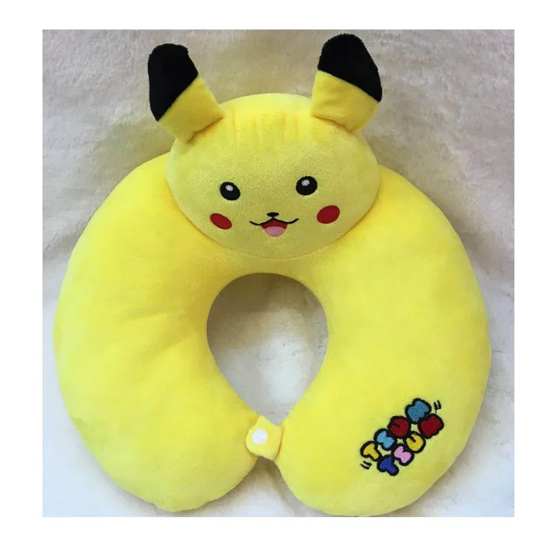 Disney Stitch Микки Минни Маус пух KT Tusm мультяшная u-образная подушка для вождения обеденная подушка для шеи подарок на день рождения 30x30 см - Цвет: 04