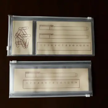 

Basic Transparent EVA Double Zipper Pencil Bag 2 pieces