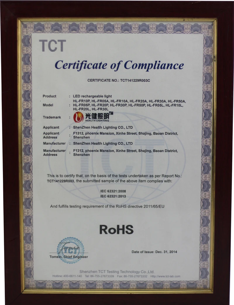 Rohs aproved
