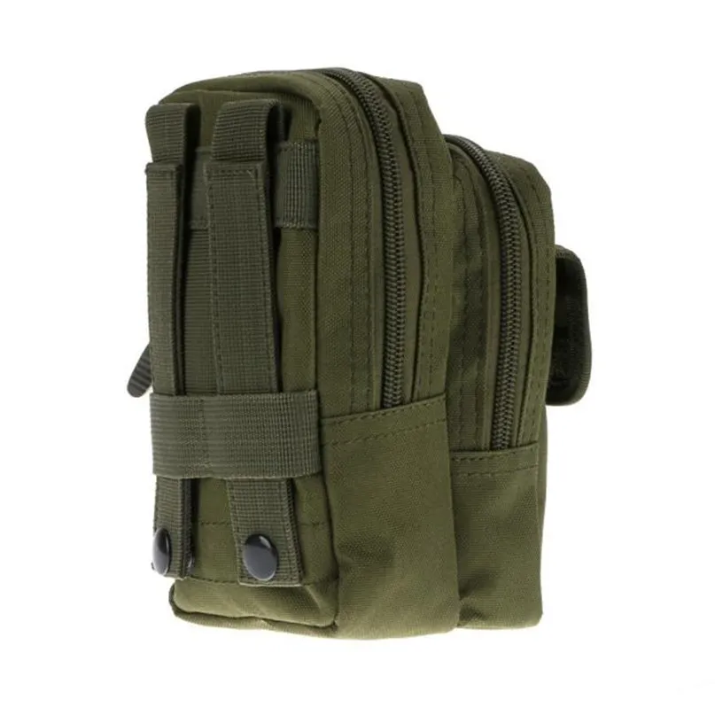 6 pockets Outdoor Sports Wear Belts To Wear Nylon Bag Waist Bag sports pockets Military tactical camouflage bag #2n01 (1)