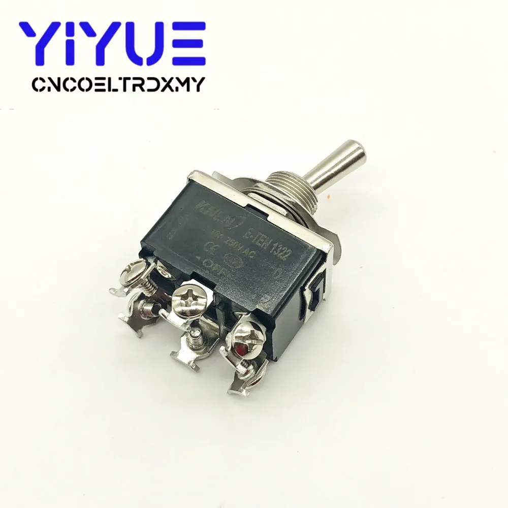 1PCS E-TEN1322 16A250V 6 pin Switch Cap On-Off-On Miniature Toggle Switches (6)