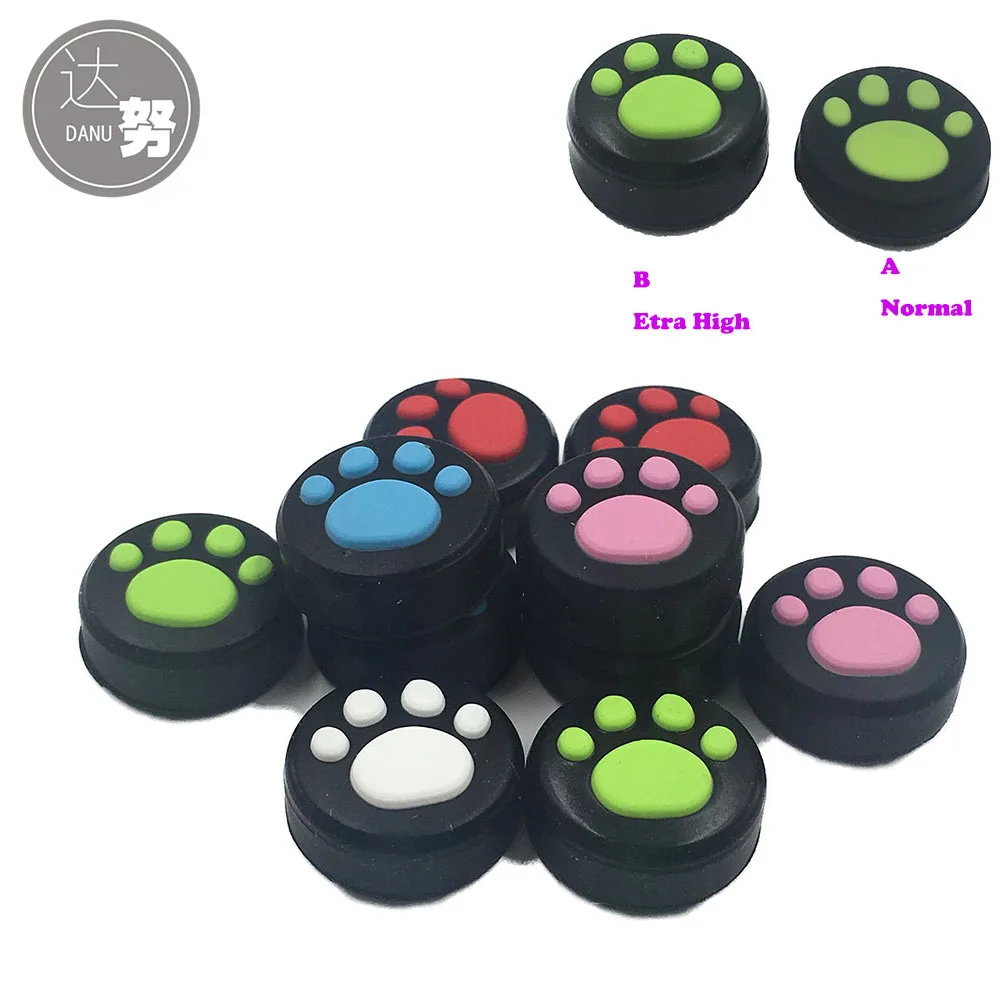 

20PCS Cat Paw Silicone Thumb Stick Grip Cover Cap For Nintendo Switch Joycon Analog Controller