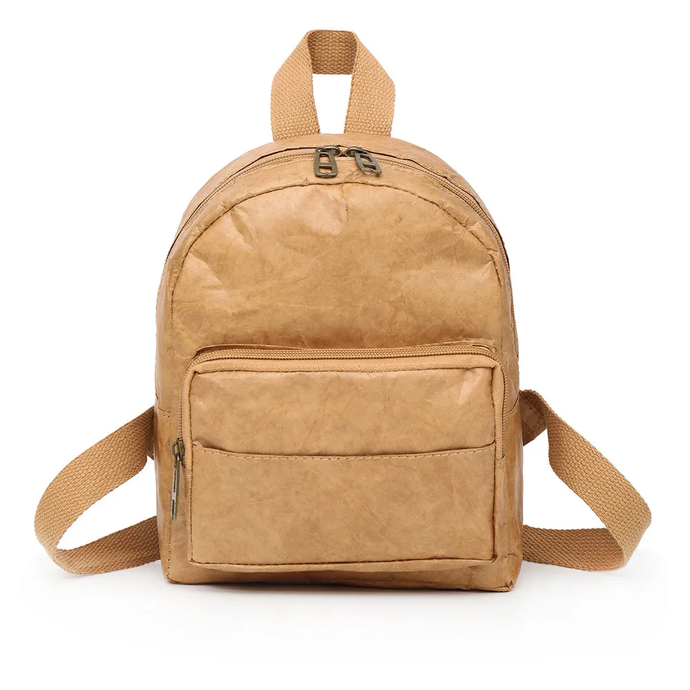 

xiniu Vintage Women kraftpaper School Bag Backpack Water Repellent Travel Shoulder Zipper backpack women mochilas mujer 2018