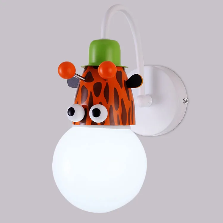 

Cartoon Kid Wall Lamp Child Bedroom Lighting Novelty Animal Cartoon Giraffe / Monkey / Zebra LED Children Bedside Wall Light
