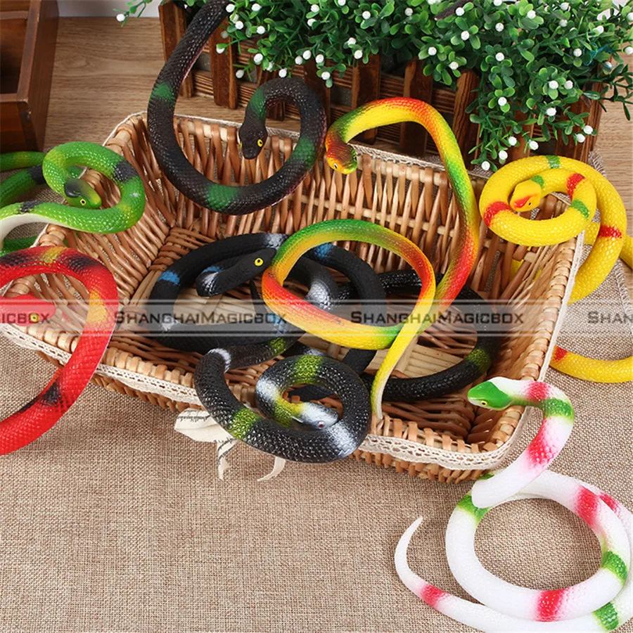 1 Pc 68 Cm Lembut Karet Ular Mainan Taman Alat Peraga Hadiah Joke