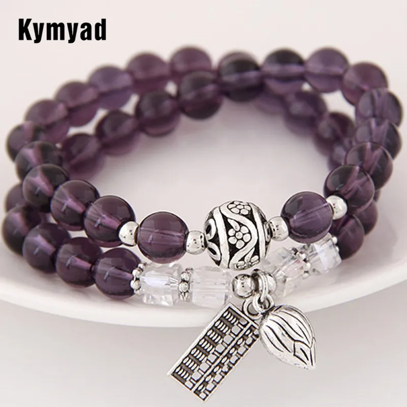 Buy Kymyad Korean Elastic Bracelets for Women Crystal