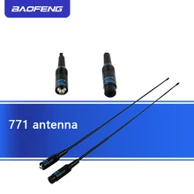 2PCS Baofeng NA-771 Antenna SMA-F Walkie Talkie Gain Antenna Signal Extend NA771 Universal Portable Radio for UV-5R UV-82 888S