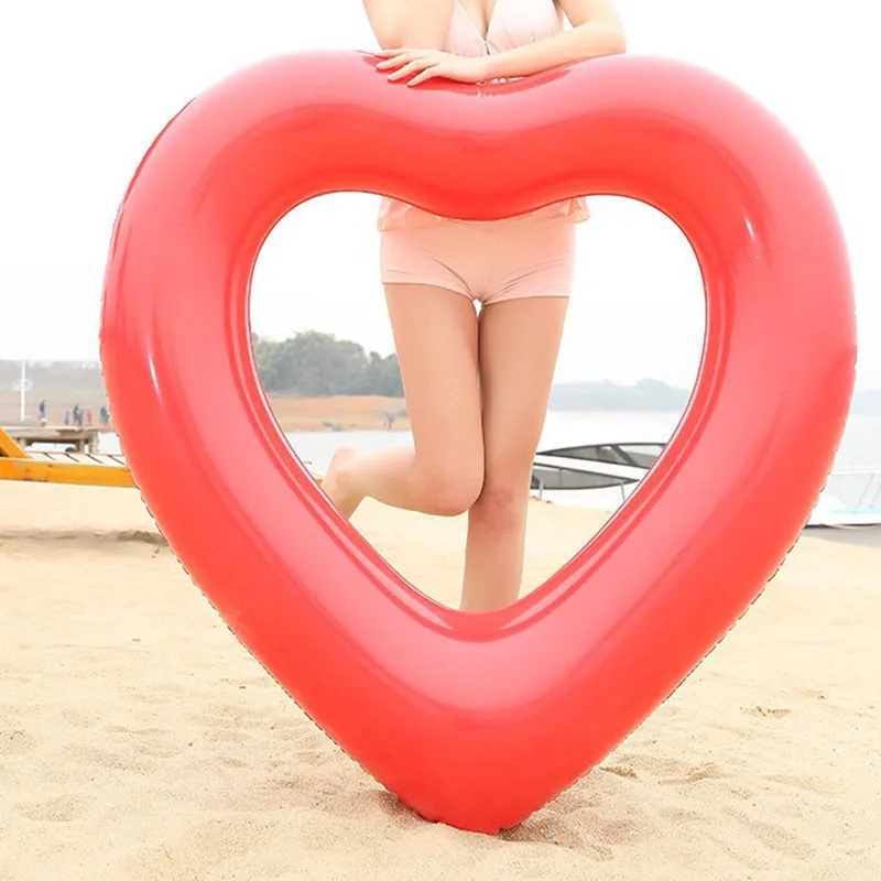Цельнокроеное платье для взрослых надувные сердце Плавание ming кольца детские игрушки пляж воды играть Float Талия Круг Плавание аксессуары