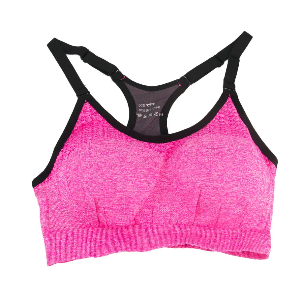 Professional Anti Vibration Bra Yoga Training Running Padded Wireless ...