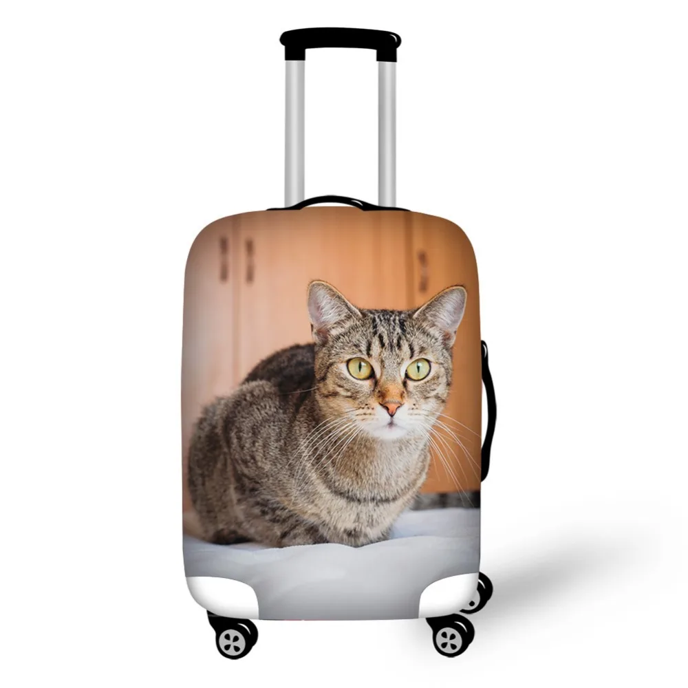 Pet cat pattern Elastic Luggage Protective Cover Zipper Suit For 18-30 inch Trunk Case Travel Suitcase Covers Bags