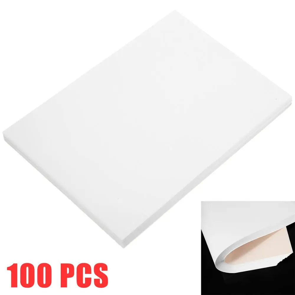 

100 Sheets/bag A4 Sublimation Heat Transfer Paper For Cushion Fabrics Cotton T-Shirt DIY Handwork Doodling Printing