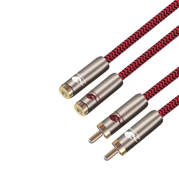 

Dual RCA Male to Dual RCA Female Audio Extension Cable For Subwoofer Amplifier Speaker TV Receiver Signal Transfer 1m 2m 3m 5m