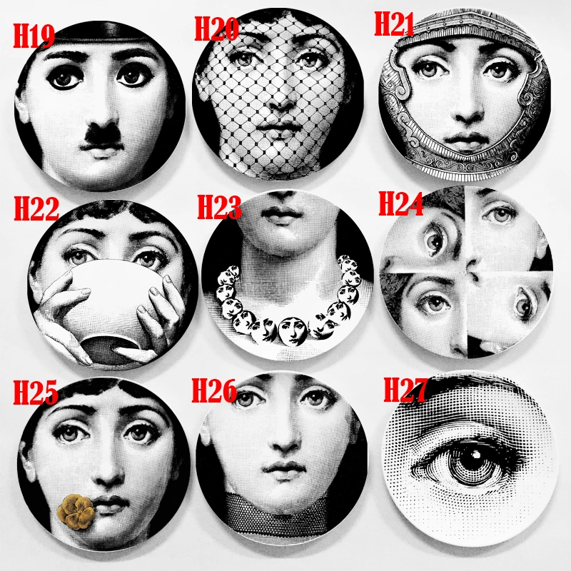 Новейшие дизайнерские тарелки Fornasetti, Красивые иллюстрации для дома для отеля для бара, декоративная настенная подвесная тарелка