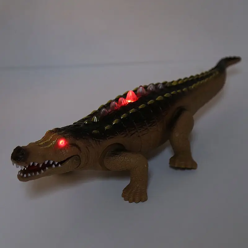 

Electric Crocodile Toy Simulation Crawling Alligator with Light Effects Fun Walking Lighting Sounds Toy
