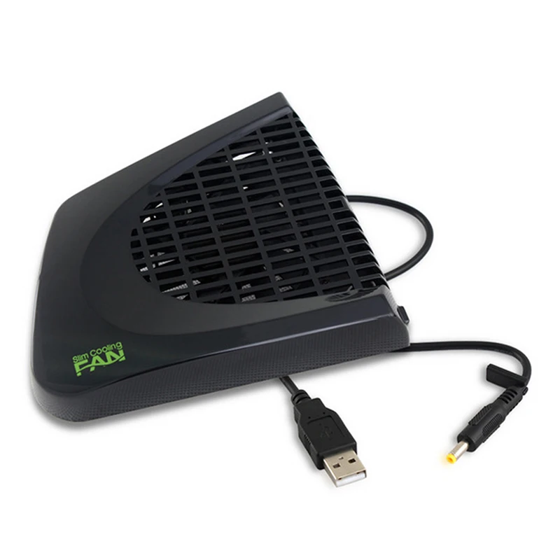 

USB UP Cooling Fan External Side Cooler for Xbox 360 Newest Slim Cooling Fan for Xbox 360 Black