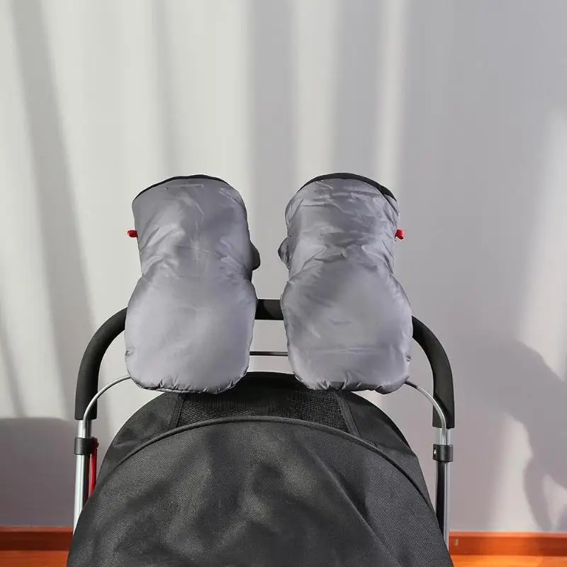 Зимние Утепленные перчатки для детской коляски варежки тележки коляски перчатки для мам детские коляски перчатки аксессуары