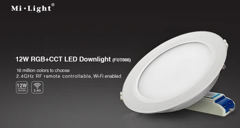 

[Seven Neon]2.4GHz Mi-Light Wifi Control color temperature adjustable 6W RGBCW+RGBWW RGB+CCT LED SMD down light