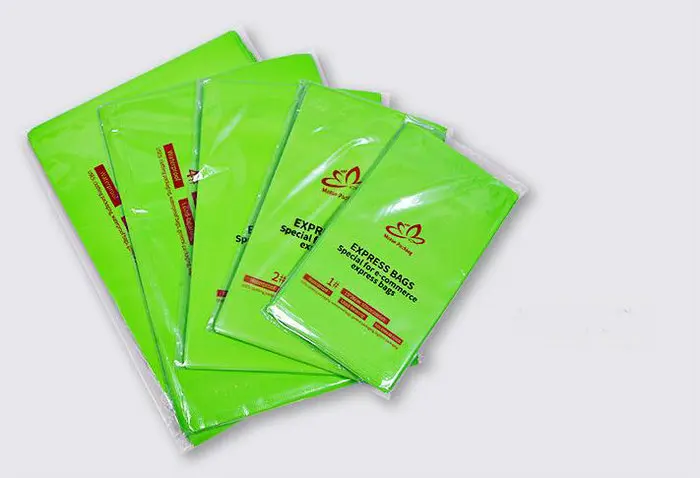 

50Pcs/Lot Green Courier Postage Poly Mailing Packaging Bags Self Adhesive Mail Express Mail Pouches Goods Packaging Bags