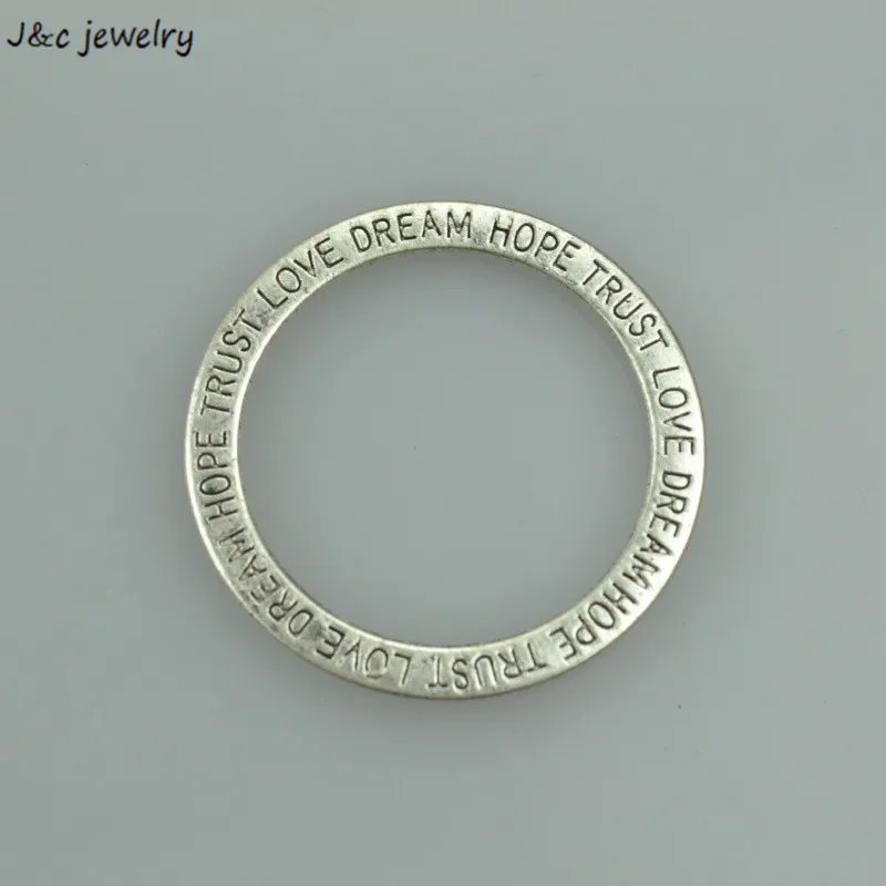 

10 pcs 36*36 mm Zinc Alloy Charms Antique Silver Plated Circle Jewelry Findings Accessories Fit Jewelry DIY 3401A