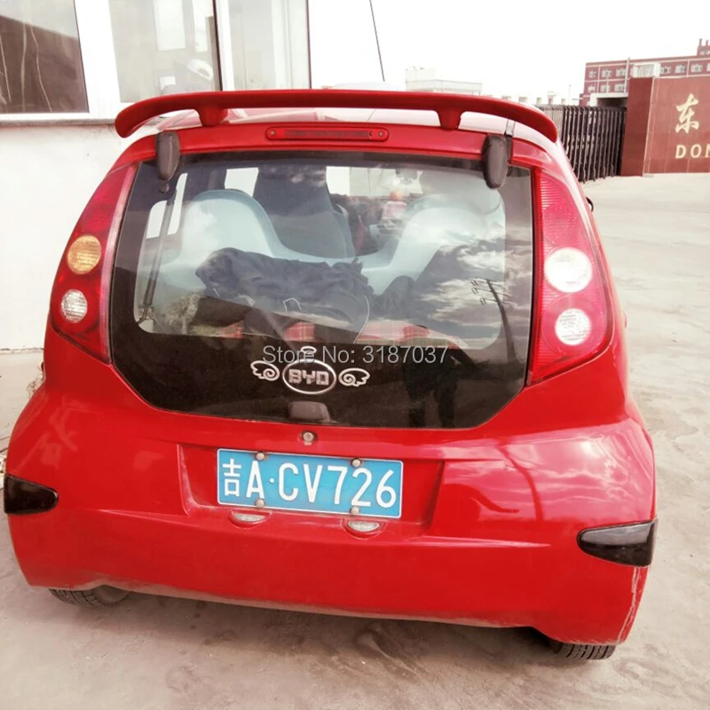 

For Geely Byd F0 Spoiler 2010-2014 ABS Plastic Unpainted Color Rear Roof Spoiler Wing Trunk Lip Boot Cover Car Styling