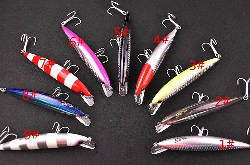 

1pc High Quality laser Fishing lure 12cm /40g Fishing bait high carbon steel hook fishing tackle free shipping